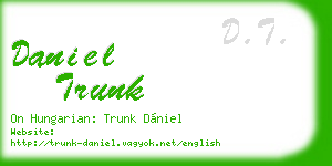 daniel trunk business card